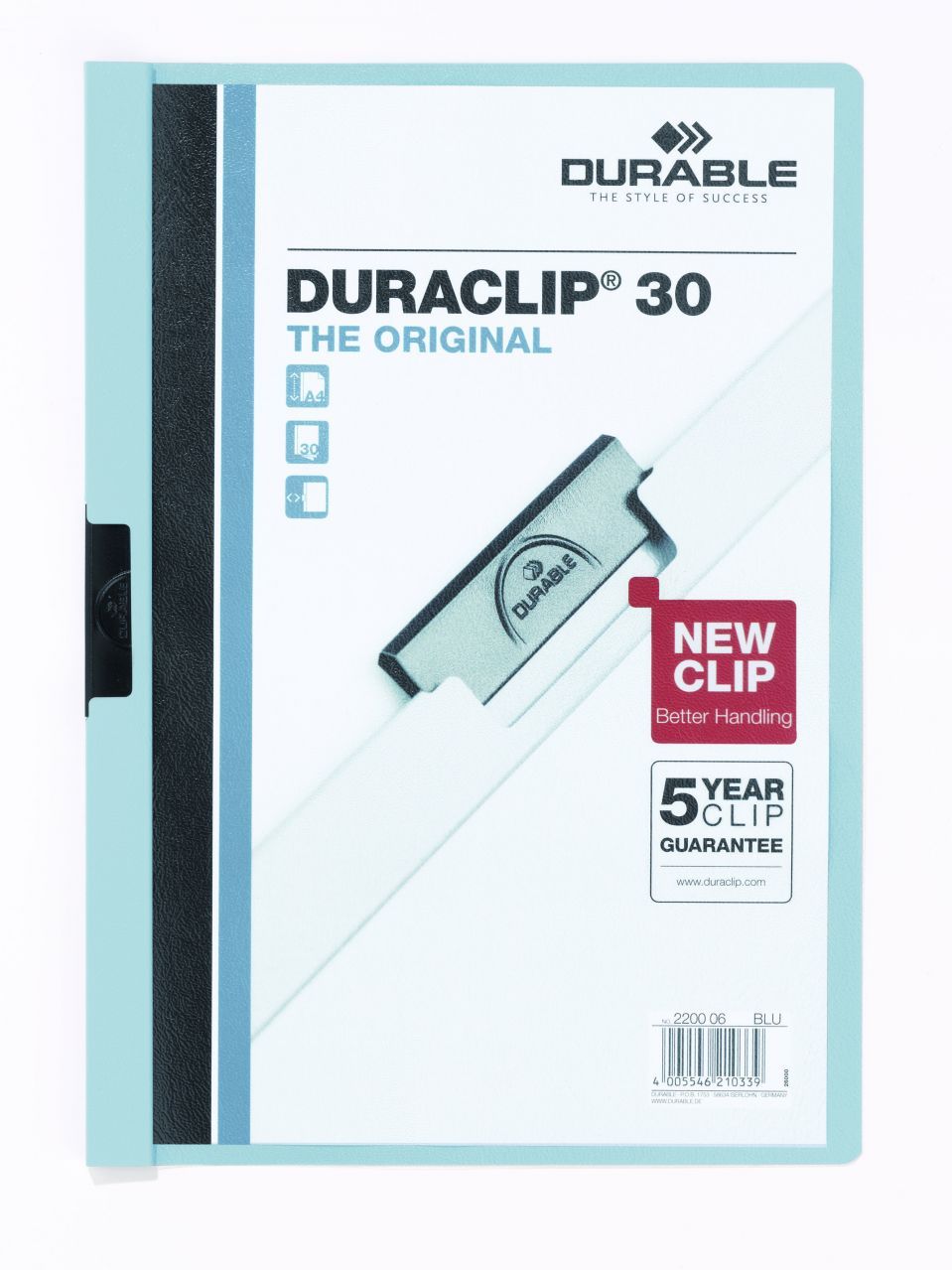 Durable Duraclip Original 30 Sayfa Kapasiteli - Mavi