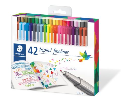 Staedtler Triplus Fineliner Kalem Seti 42 Renk 0.3mm