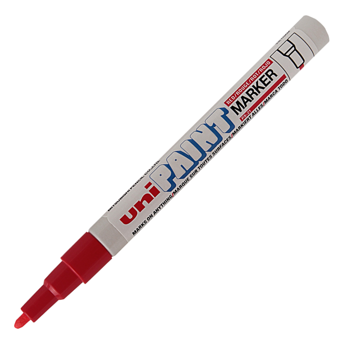Uni PAINT MARKER 0.8-1.2 Boyama Markörü Kırmızı