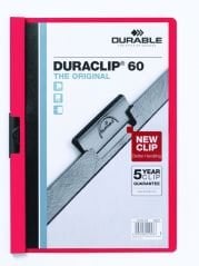 Durable Duraclip Original 60 Sayfa Kapasiteli - Kırmızı
