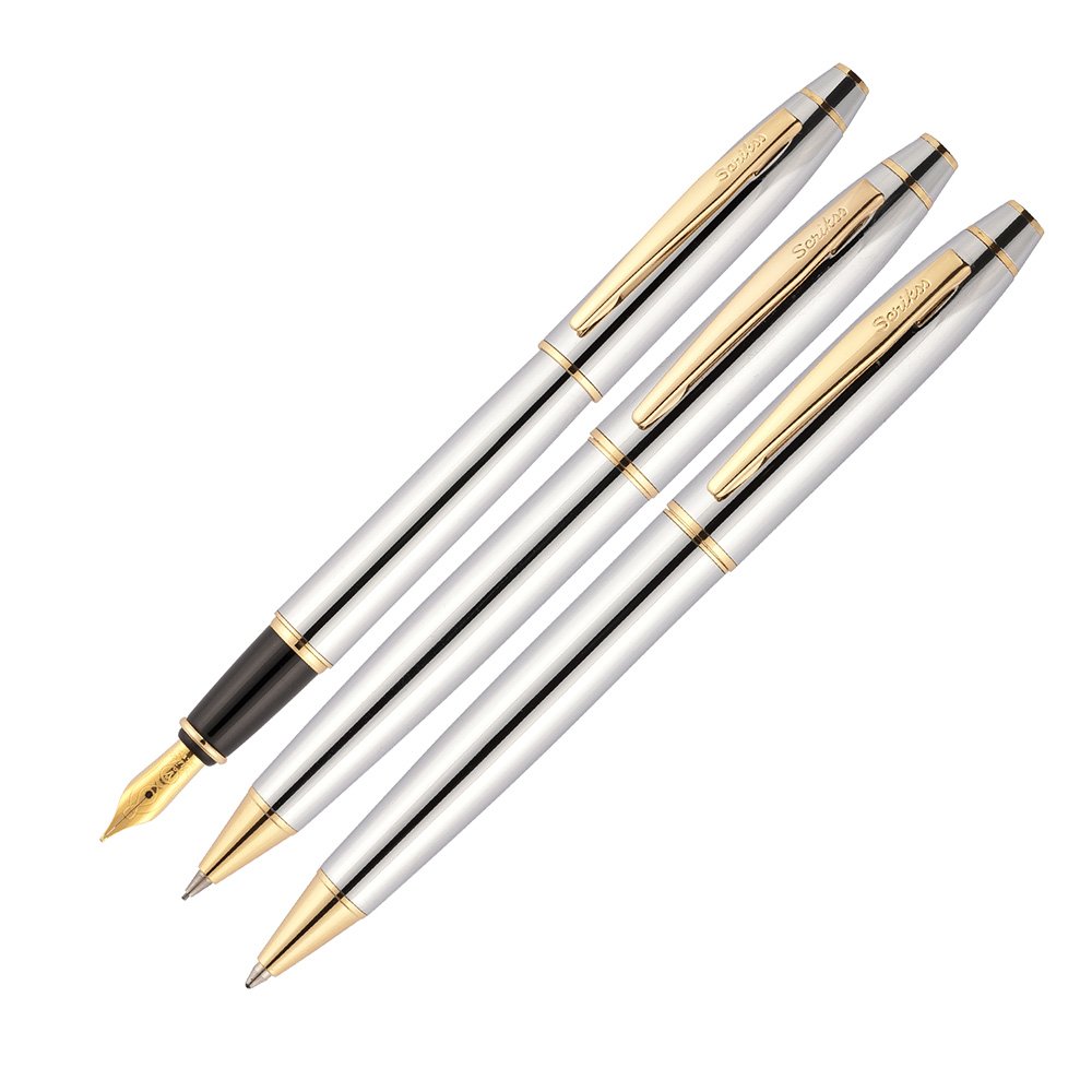 Scrikss 35 3 Lü Kalem Takımı Gold Krom