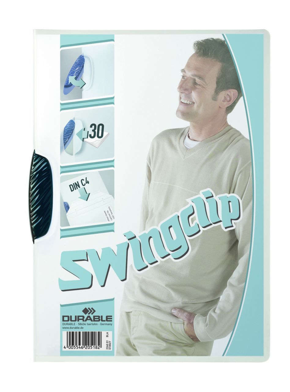 Durable Swingclip Original 30 Sayfa Kapasiteli - Siyah