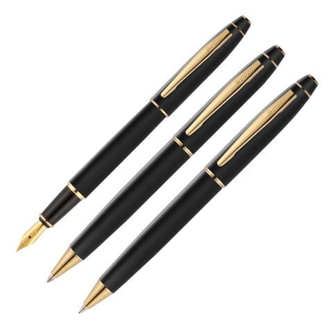 Scrikss 35 3 Lü Kalem Takımı Mat Siyah Altın
