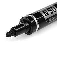 Pentel N50 Yuvarlak Uçlu Permanent Markör Siyah