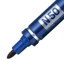 Pentel N50 Yuvarlak Uçlu Permanent Markör Mavi