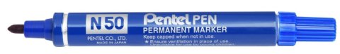 Pentel N50 Yuvarlak Uçlu Permanent Markör Mavi