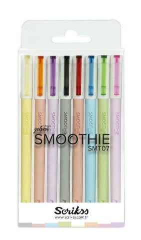 Scrikss Smoothie 0.7mm Jel Kalem 8'li Set
