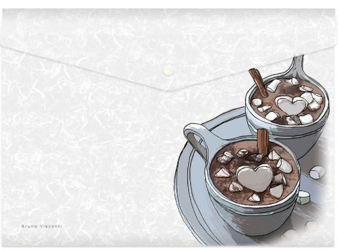 Bruno Visconti Çıtçıtlı Zarf Dosya A4 Chocolate