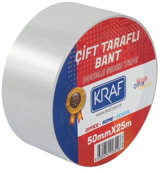 Kraf Çift Taraflı Bant 50mmx25m