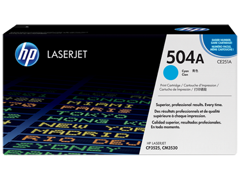 HP 504A Camgöbeği Orijinal LaserJet Toner Kartuşu (CE251A)