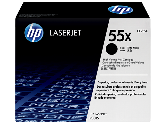 HP 55X Yüksek Kapasiteli Siyah Orijinal LaserJet Toner Kartuşu (CE255X)