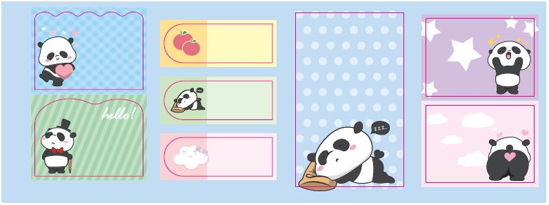Kraf Yapışkanlı Not Kağıdı Seti Panda