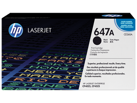 HP 647A Siyah Orijinal LaserJet Toner Kartuşu (CE260A)