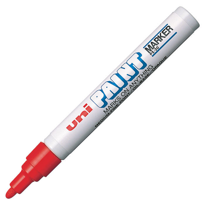 Uni PAINT MARKER 2.2-2.8 Boyama Markörü Kırmızı