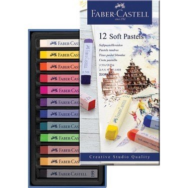 Faber Castell Creative Studio Toz Pastel Boya (Soft) 12 Renk Tam Boy