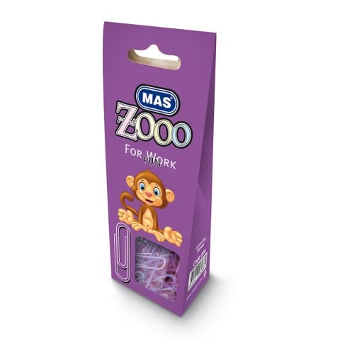 Mas Zoo Karton Kutuda Mor Renk Ataş No:3