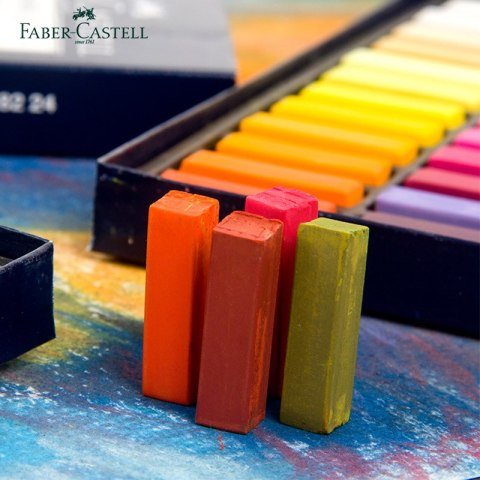Faber Castell Creative Studio Toz Pastel Boya (Soft) 24 Renk Tam Boy
