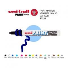 Uni PAINT MARKER 2.2-2.8 Boyama Markörü Gri