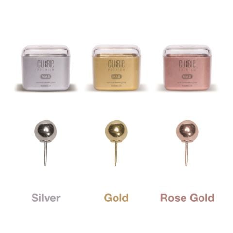 Mas Cubbie Premium Top Harita Çivisi Rose Gold