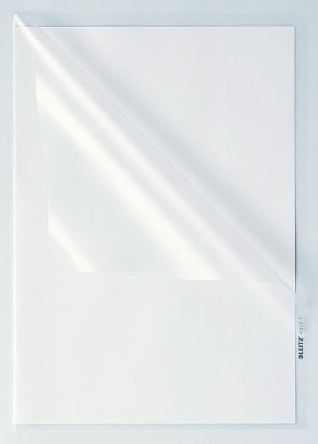 Leitz 4000 L Tipi Poşet Dosya (100 Adet) Buzlu