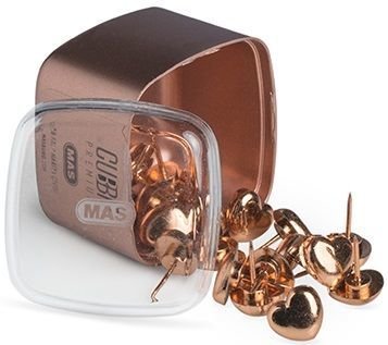 Mas Cubbie Premium Kalp Harita Çivisi Rose Gold