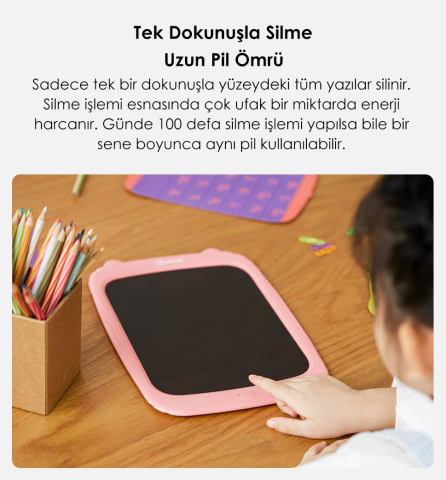 Xiaomi Wicue 11” Saydam LCD Dijital Eğitim Tableti – Mavi