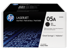 HP 05A 2-pack Black Original LaserJet Toner Cartridges (CE505D)