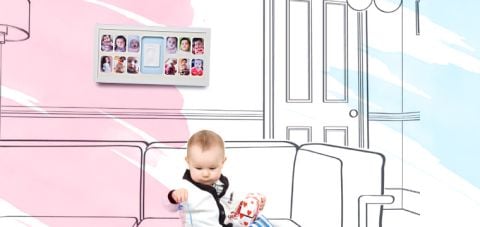 Baby Memory Prints 12 Ay Bebek Çerçeve-Beyaz
