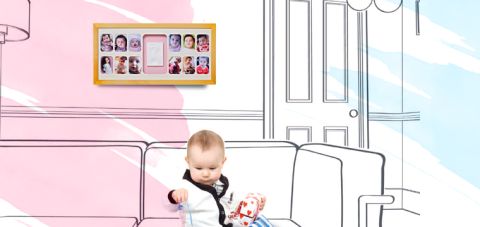 Baby Memory Prints 12 Ay Bebek Çerçeve-Naturel