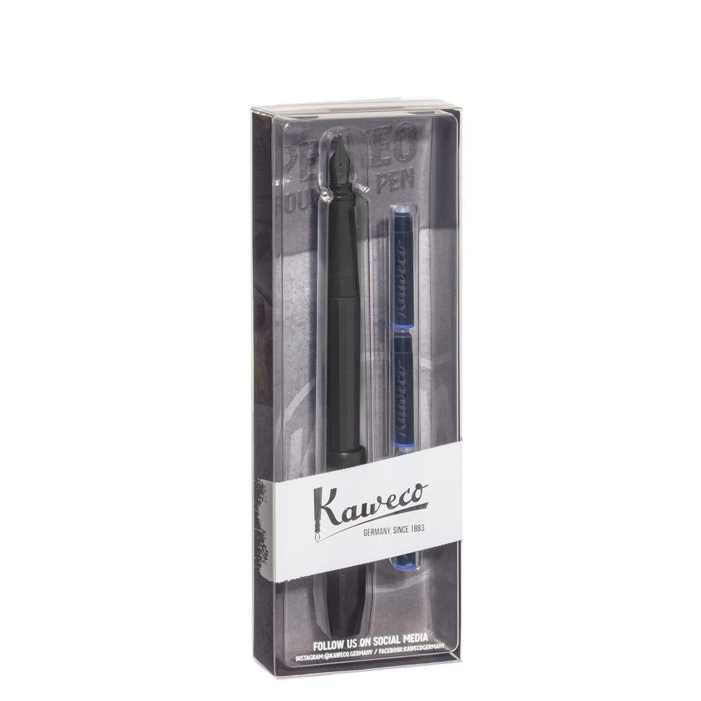 Kaweco Perkeo Dolma Kalem Seti All Black F Uç 10002250