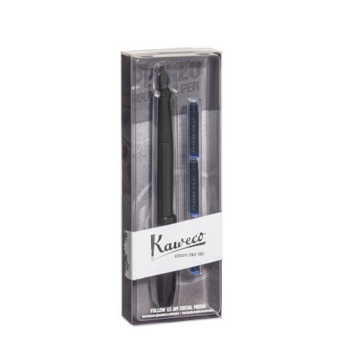Kaweco Perkeo Dolma Kalem Seti All Black F Uç 10002250