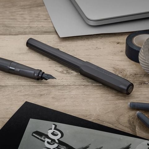 Kaweco Perkeo Dolma Kalem Seti All Black F Uç 10002250