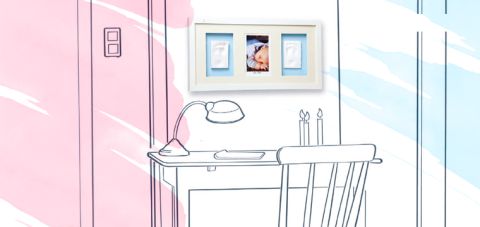 Baby Memory Prints BMP050 Üçlü Çerçeve Beyaz