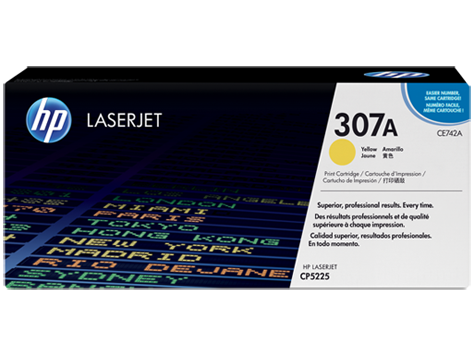 HP 307A Sarı Orijinal LaserJet Toner Kartuşu (CE742A)
