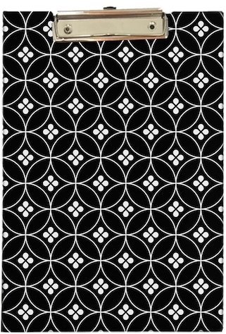 Kraf Sekreterlik Kapaksız Desenli A4 Black Love