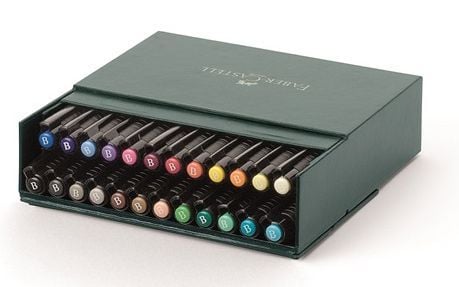 Faber Castell Pitt Çizim Kalemi Fırça Uç Studio Box 24 Renk