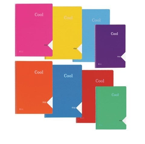 Cool 96 Yp A4 Çizgili Defter Spiralli Pp Kapak