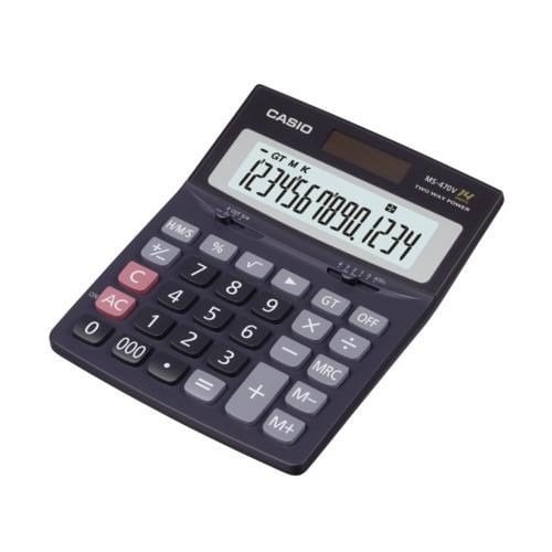 Casio MS-470V Masaüstü 14 Haneli Hesap Makinesi