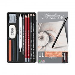 Cretacolor Teacher's Choice Beginner Temel Çizim Seti 11 Parça Metal Kutu 40033