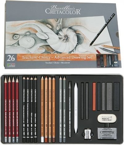 Cretacolor Teacher's Choice Advanced Çizim Seti 27 Parça Metal Kutu 40042