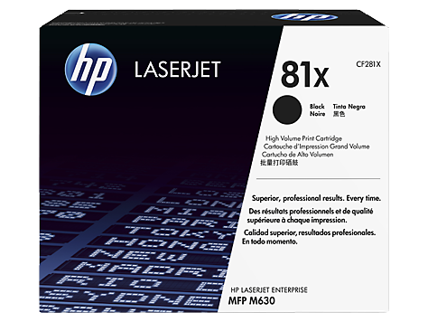 HP 81X Yüksek Kapasiteli Siyah Orijinal LaserJet Toner Kartuşu (CF281X)