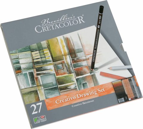 Cretacolor Creativo Premium Çizim Seti 27 Parça Metal Kutu 40031