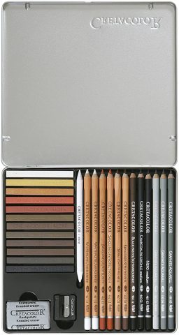 Cretacolor Creativo Premium Çizim Seti 27 Parça Metal Kutu 40031