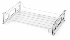Mas 835 Yan Blok Evrak Rafı Tekli Şeffaf