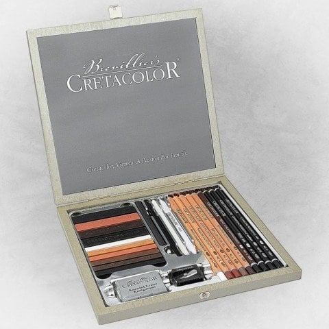 Cretacolor Passion Box Premium Çizim Seti 25 Parça Metal Kutu 40041