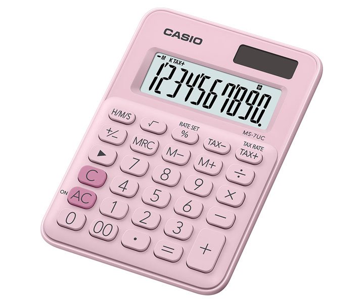 Casio Mini Masa Tip Hesap Makinesi MS-7UC-PK