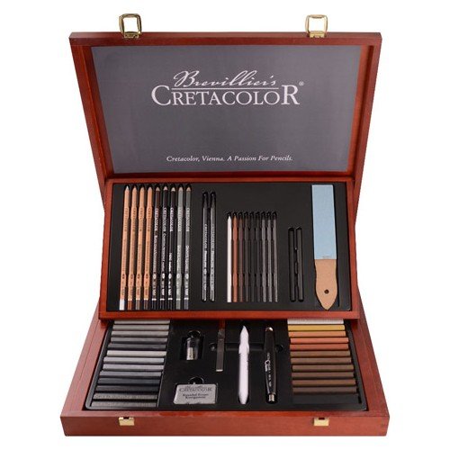 Cretacolor Selection Premium Çizim Seti 53 Parça Ahşap Kutu 40060