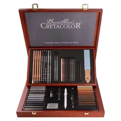 Cretacolor Selection Premium Çizim Seti 53 Parça Ahşap Kutu 40060