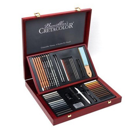 Cretacolor Selection Premium Çizim Seti 53 Parça Ahşap Kutu 40060