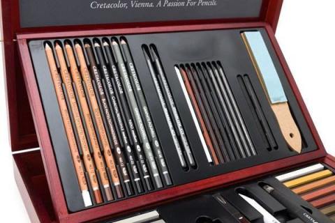 Cretacolor Selection Premium Çizim Seti 53 Parça Ahşap Kutu 40060